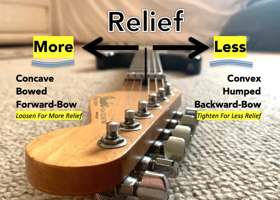 how to adjust the truss rod relief